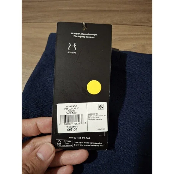 Walter Hagen Womens Sculpt 7'' Golf Shorts Dark Navy Small New Performance Activ - Picture 7 of 7